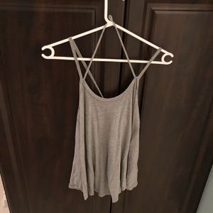Free people gray strappy tank